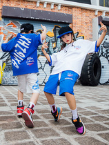 Street dance suit Boy child boomers Hip Hop Wind Summer Short Sleeve Suit Handsome blouse 61 acting out of a T-shirt