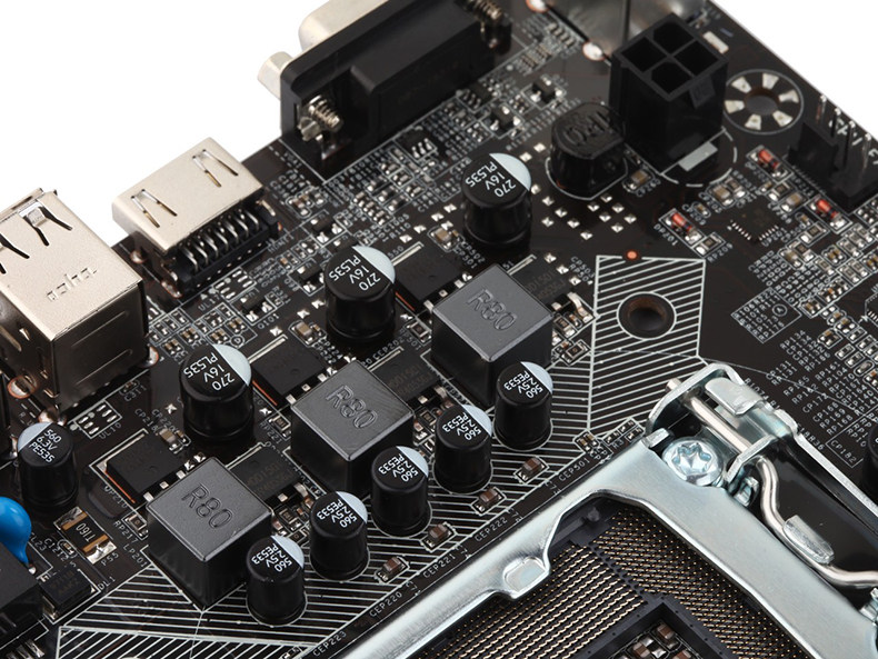 maxsun/铭瑄 ms-h61xl 全固版 m.2 替h61el h61主板 支持g1620cpu