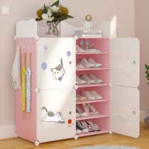 Simple shoe shelf economical household put at the door storage artifact Net red shoe cabinet dormitory multi-layer dustproof shelf