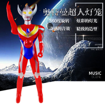 New Spring Festival Ottmann childrens hand lanterns luminous music electric changes Superman swing to stall toy goods source