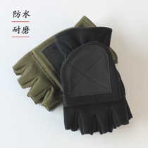 Export single 20 autumn and winter waterproof warm gloves mens half-finger clamshell touch screen gloves outdoor sports ski gloves men