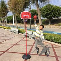 Childrens indoor basketball cricket rack can lift mini blue ball shot floor ball toys