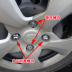Baojun 730 310 510 xe tire nut vít cap vòng thép sửa đổi hợp kim nhôm wheel nut khuyến mãi Sửa đổi ô tô