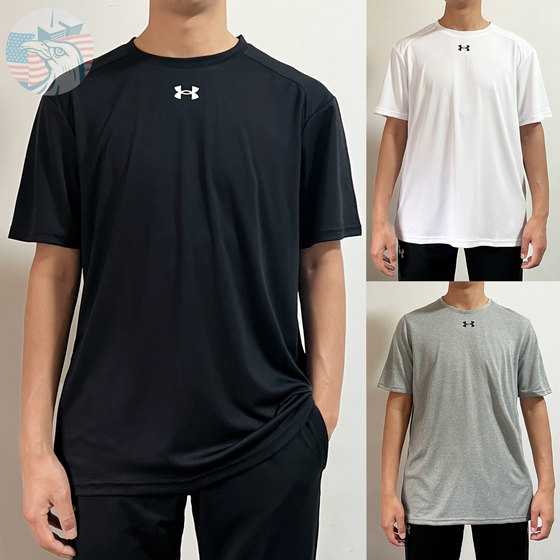 Spot UA Andma Men's 24 fitness sports running fast -drying loose basic short -sleeved T -shirt 21500513 Spot UA Andma Men's 24 fitness sports running fast -drying loose basic short -sleeved T -shirt 21500513