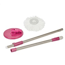 Inexplicate dazzling double dazzling hand pressure generation stainless steel dazzling mop rod disc mop head