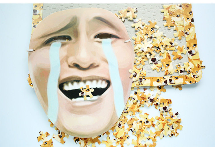 歪瓜出品 doge神烦狗魔性拼图1000片盒装拼图 精神污染动漫周边