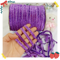 018 Whole bucket about 200Y purple shallot velvet with diy bow hair accessories
