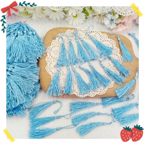 719 whole pack of 100 small blue tassels children hair accessories brooch bookmarks decorative handmade material accessories