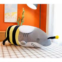 Shark riding doll shark beee doll shark bee plush toy shark dog pillow doll doll girlfriend girl