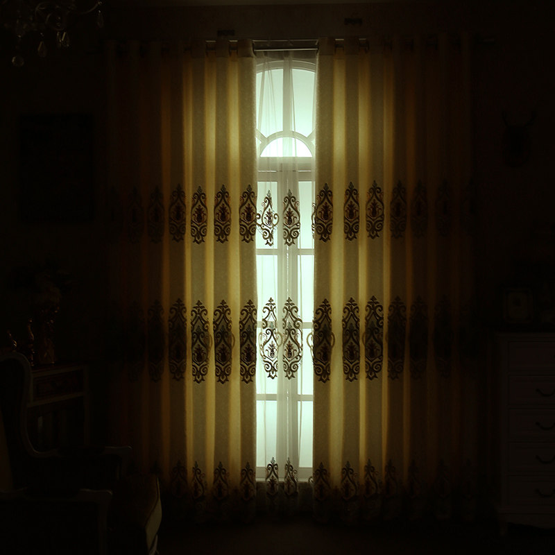 伊佳仁绣花纱帘tt8105