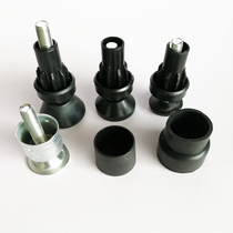 Manufacturer Direct Selling Low Price Selling Wire Rod Lean Pipe Foundation Cover Black Plastic Foot Sleeve Diameter 28mm Tubing Inserted Rod Wheel