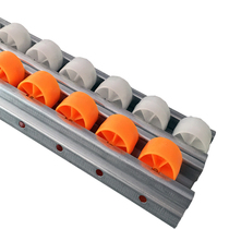 Lean Tubes New Fluency Bar 40 Reinforced Sheet Metal Fluency Aluminium Alloy Fluency Slide Rail Shelving Slide Wheel