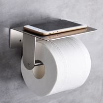 304 stainless steel toilet tissue rack creative wall-mounted non-perforated toilet roll paper holder toilet paper rack