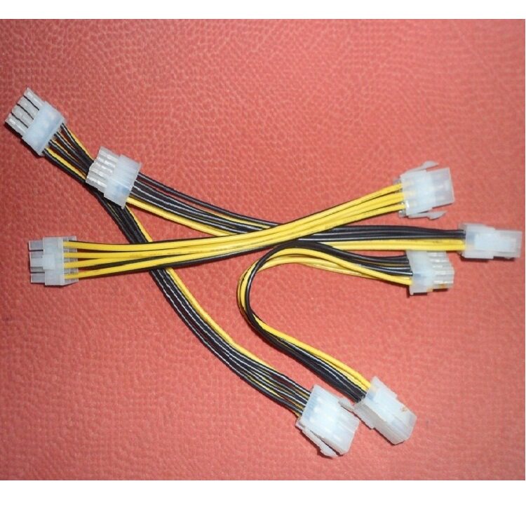 电源高端显卡6pin转显卡 8pin 供电转接线 显卡6p转8p 6转8