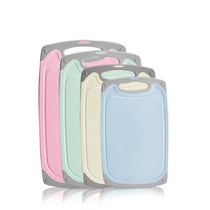 Household wheat straw cutting board antibacterial and mildew-proof fruit cutting board plastic dormitory kitchen rolling face adhesive board easy to maintain