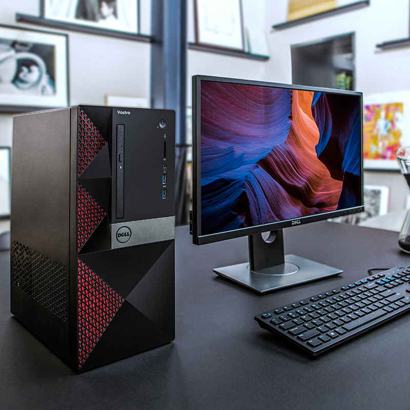 dell戴尔vostro成就3668台式机电脑全套家用办公品牌小主机