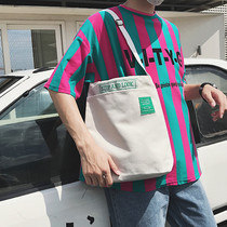 2022 new fashion Han edition Canvas Bag Mens Hand Casual Lovers Single Shoulder Backpack Bag Hands environmentally friendly shopping bags