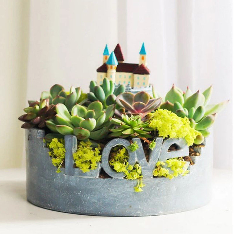 多肉花盆情人节礼物爱心多肉花盆创意花盆love花盆心形