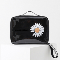 Cosmetic bag female ins Wind Net red toiletries storage box small large capacity travel portable transparent cosmetic bag