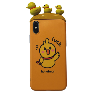 huhubear糊糊熊iPhoneX XS MAX可爱卡通动物手机壳XR全包xmax软壳苹果X小鸭子iPhone8plus潮牌7plus女6S情侣