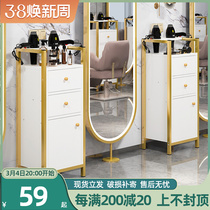 Net red hair tool car rack beauty salon mirror frame cart barber tool cabinet hair gallery dedicated
