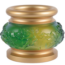 Fotang glazed lotus incense burner incense plug alloy for Buddha pan incense line sandalwood incense burner standing incense burner ornaments