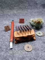 Engraved copper seal set Chisel Chisel Copper seal engraving knife Metal engraving knife