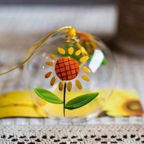 Japanese Japanese wind chimes handmade glass and wind gifts pendant small ornaments bedroom creative gift sunflower wind chimes