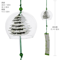 Christmas glass Edo wind chimes cherry blossom Japanese hanging decoration hipster Mori creative balcony girl girl girl
