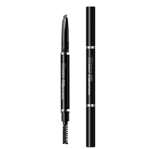 Pepe automatic eyebrow pencil double head with eyebrow brush Dark coffee gray word lock color skin waterproof sweatproof not easy to smudge