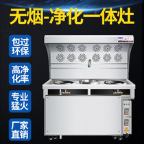 Commercial Oil Smoke Purification Integrated Foci Fire Foci Gas Gas Double Foci Smoke-free Hotel Restaurant Stall Moving Outdoor