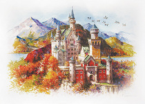 Order the autumn of the South Korean jigsaw chamberart New Swan Fort