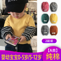 Baby sleeves for infants and young children cute boys and girls students spring and autumn Xinjiang pure cotton short hand guard medium and long