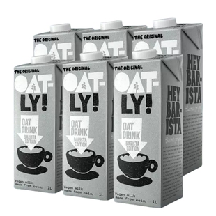 【自营】进口OATLY燕麦奶噢麦力咖啡大师有机燕麦奶植物饮料1L6盒