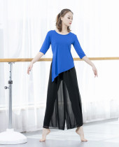 Modal mid-sleeve Chinese modern dance practice suit suit National dance fitness exercise yoga basic practice top