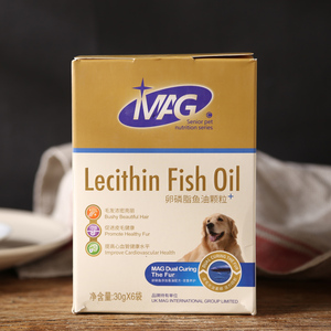 MAG卵磷脂狗狗 泰迪美毛护肤宠物金毛美毛粉增色软磷脂海藻粉180g