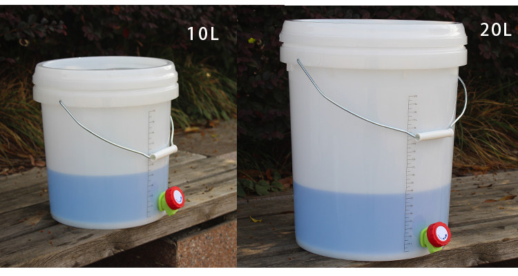 透明刻度计量桶加厚带盖防疫洗手水桶带全新大小塑料桶带水龙头桶