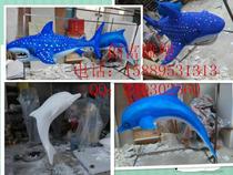 Spot FRP dolphin sculpture Ocean theme Pavilion Decorative sculpture Outdoor garden dolphin sculpture ornaments