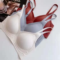 Japan Marks-free Latex Strips Underwear women gather up minimalist free steel ring anti-drooping to receive the comfort bra hood