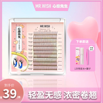 Mr. Wish wish to graft false eyelashes C teething A type of fairy hair single tuft with natural simulation of false eyelashes