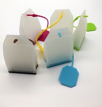 High temperature resistant silicone tea bag lazy school bag Tea leakage school bag filter bag-shaped silicone tea maker