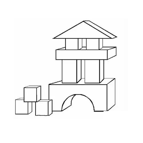 6个月:宝宝喜欢用嘴巴来"品尝"积木,硬邦邦的感觉,会让他们惊喜地