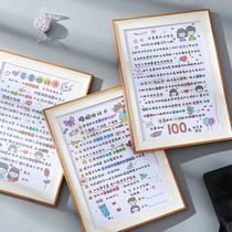 Small Red Book Hand-painted Love Letter Custom Couple Hand Wedding Anniversary Gift Boyfriend Birthday Photo Frame Anniversary Gift Card