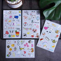 Couple Commemorative Album Stickup Photo Album Making Accessories Pink for a Strange Web Expression Sticker set of 6 sheets