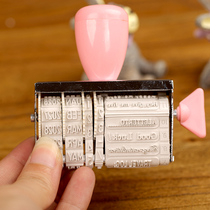 Dream Time Set Diy Hand Baby Lovers Movie Set Accessories Multifunction roller rotating combined date seal