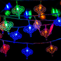 Lantern Colored Lights Flashing Lights LED China Twinning Festoons Fu Characters Wedding Festive Day Over the New Years Decorative Lights Flashing Lights