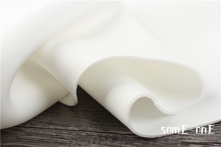 2mm莱卡进口夹丝空气层太空棉布料 数码印花定制布料 设计面料