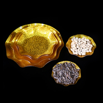 ktv bar acrylic golden snack dish plastic snack snack dish creative candy dry salad bowl