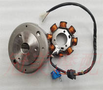 Suitable for Rhyme color QS100T magnetic motor rotor QS125T-2 coil stator Li Cai magnetic steel rotor accessories