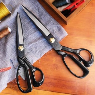 大吉作裁缝剪刀服装裁布家用10寸12寸工业缝纫皮革大剪刀左右手剪